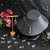 SOFPLATE 40Pcs Faceted Teardrop Glass Pendants GLAA-SP0001-11B-4