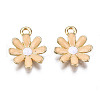 Light Gold Plated Alloy Pendants ENAM-T009-39-3