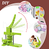 DIY Sublimation Blank Flat Round Brooch Pin Making Kit DIY-WH0430-387B-5