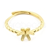 Flower Brass Adjustable Ring Settings KK-G527-01D-G-2