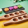 Star & & Flower & Flat Round & Square Wooden Press Mooncake Molds BAKE-SZ0001-06-3