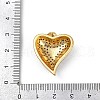 Brass Micro Pave Clear Cubic Zirconia Pendants KK-S528-20G-A-3