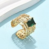 304 Stainless Steel Cuff Rings for Women RJEW-H246-03G-01-1