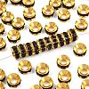 Brass Rhinestone Spacer Beads RB-A020-9mm-11G-1