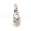 8Pcs Copper & Acrylic & Plastic Pendants PALLOY-JF03887-4