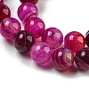 Natural Striped Agate/Banded Agate Bead Strands G-K166-13-10mm-03-4