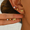 3 Pairs Bowknot Stainless Steel Stud Earring Sets FG5977-1-1