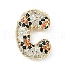 Brass Micro Pave Cubic Zirconia Pendants KK-Z108-02G-C-1