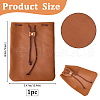 Rectangle Cowhide Leather Jewelry Storage Pouches AJEW-WH20002-33B-02-2