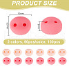  100Pcs 2 Colors Opaque Resin Decoden Cabochons RESI-NB0002-11-2