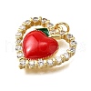 Brass Enamel Pendants KK-B136-04G-03-2