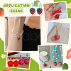   12Pcs Polymer Clay Rhinestone Pendants RB-PH0001-52-6