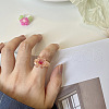 Retro Lovely Resin and Quartz Crystal Finger Rings FS-WG43D53-02-1