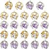 CHGCRAFT 24Pcs 2 Colors Alloy Rhinestone Pendants FIND-CA0004-92-1