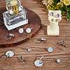 Beebeecraft 304 Stainless Steel Hoop Earring Findings STAS-BBC0003-59P-4