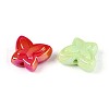 UV Plating Opaque Acrylic Beads OACR-T028-46-2