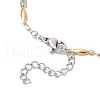 304 Stainless Steel Horse Eye Link Chain Bracelet Makings for Women AJEW-JB01340-01-3