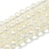 Electroplate Glass Beads Strands EGLA-D020-6x4mm-70-1