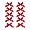 10Pcs Bowknot Cloth Alligator Hair Clips PW-WGD5F1D-03-1