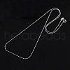 Anti-Tarnish Trendy Unisex Rhodium Plated 925 Sterling Silver Chain Necklaces STER-M034-B-19-1