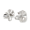 Rack Plating Brass Flower Stud Earrings for Women EJEW-Z019-16P-1