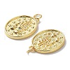 Brass Medal Pendants KK-R148-06G-2