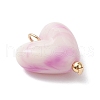 3Pcs 3 Colors Opaque Acrylic Pendants PALLOY-JF03343-02-4