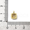 Brass Micro Pave Cubic Zirconia Pendants KK-Q070-01G-G-3