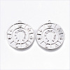 Brass Micro Pave Clear Cubic Zirconia Pendants KK-N232-164-NF-1