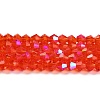 Transparent Electroplate Glass Beads Strands EGLA-A039-T3mm-L14-1