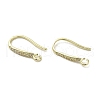 Brass Micro Pave Cubic Zirconia Earring Hooks KK-C048-14B-G-1