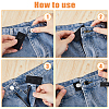 SUPERFINDINGS 4Pcs Cotton Adjustable Pants Waist Extender FIND-FH0010-14B-3