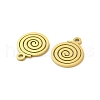 Ion Plating(IP) 304 Stainless Steel Charms STAS-J042-08G-2