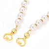 High Luster ABS Plastic Imitation Pearl Beads Bag Strap AJEW-BA00061-2