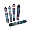 Natural Colorful Fluorite Pointed Prism Bar Home Display Decoration G-PW0007-098C-4