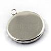 304 Stainless Steel Pendant Cabochon Open Back Settings STAS-Q194-15-3