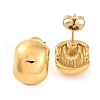Ion Plating(IP) 304 Stainless Steel Stud Earrings EJEW-G395-18G-1