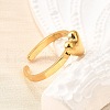 304 Stainless Steel Cuff Rings RJEW-D308-01G-B-2