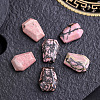 Natural Rhodonite Carved Coffin Decorations PW-WG95774-03-1