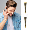 SUPERFINDINGS 10Pcs Alloy Cord Ends FIND-FH0009-40AB-4