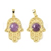 Natural Amethyst Pendants G-F786-07G-28-1