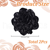 Polyester Flower Brooches JEWB-WH0021-54A-2