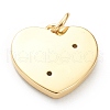 Brass Micro Pave Cubic Zirconia Pendants ZIRC-P200-13C-G-2