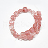 Cherry Quartz Glass Beads Strands G-S357-D01-14-2