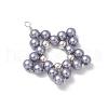 5Pcs Imitation Pearl Acrylic Predants PALLOY-JF03425-4