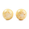 Flower Opaque Resin Beads RESI-T054-001A-2
