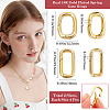 Beebeecraft 8Pcs 2 Styles Brass Spring Gate Rings KK-BBC0014-16-2