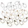 Olycraft Rack Plating Alloy Open Back Bezel Pendants PALLOY-OC0001-08-2