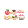 Opaque Resin Decoden Cabochons RESI-A036-04-1
