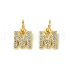 Rack Plating Alloy Rhinestone Pendants PALLOY-S187-01M-1